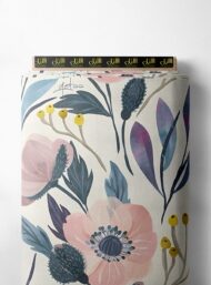 Petal flower style with pink,green colors