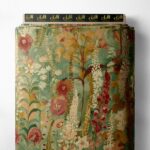 Leaf flower style with red,green colors