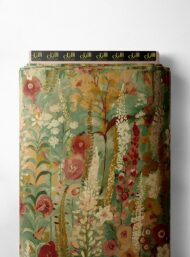 Leaf flower style with red,green colors