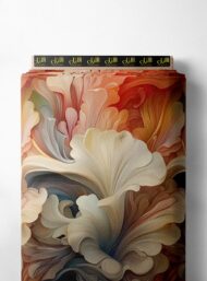 Petal flower style with white,orange colors