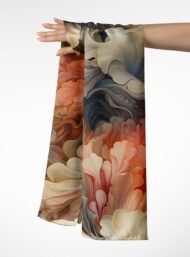 Petal flower style with white,orange colors - Image 3
