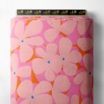 Petal flower style with pink, orange colors