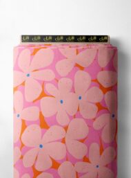 Petal flower style with pink, orange colors