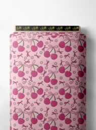 Cherry flower style with pink,green colors