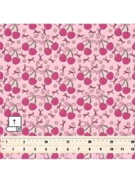 Cherry flower style with pink,green colors - Image 5