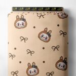 Face animal style with brown, black colors