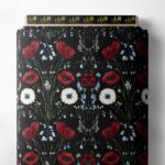 Petal flower style with red,white colors