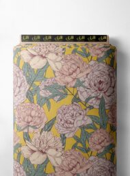 Petal flower style with pink,green colors