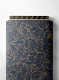 Petal flower style with blue, yellow colors