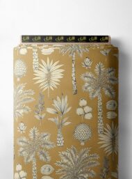 Palm flower style with brown,white colors