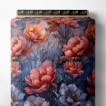 Petal flower style with red,blue colors