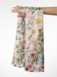 Bloom flower style with pink,green colors - Image 3