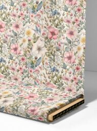 Bloom flower style with pink,green colors - Image 4