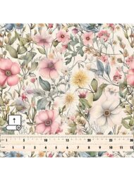 Bloom flower style with pink,green colors - Image 5