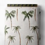 Palm nature style with green,brown colors