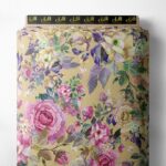 Rose flower style with pink,white colors