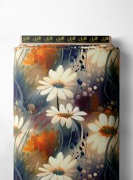 Petal flower style with white,orange colors