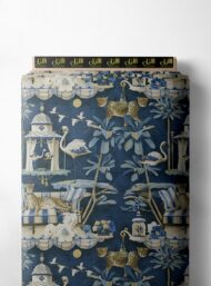 Leopard nature style with blue,white colors