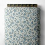 Leaf flower style with blue,white colors