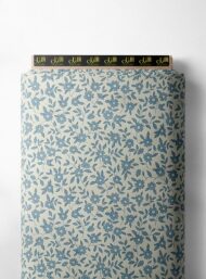 Leaf flower style with blue,white colors