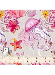 Jellyfish ocean and sky style with pink,yellow colors - Image 5