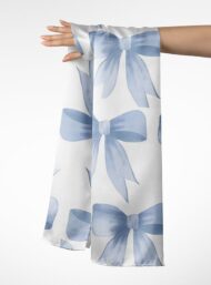 Bow others style with white, blue colors - Image 3