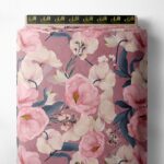 Petal flower style with pink,white colors