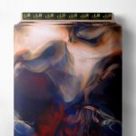 Color abstract style with blue,red colors