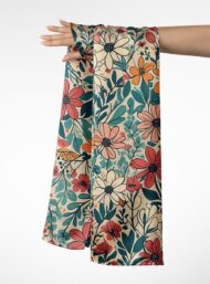 Petal flower style with red,green colors - Image 3