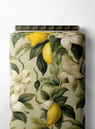 Lemon flower style with yellow,green colors