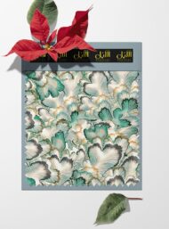 Leaf flower style with green,white colors - Image 6