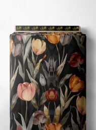 Petal flower style with red,orange colors