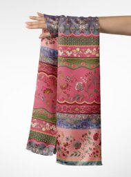 Leaf flower style with pink,green colors - Image 3