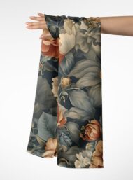 Leaf flower style with brown,red colors - Image 3