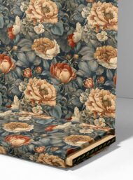 Leaf flower style with brown,red colors - Image 4