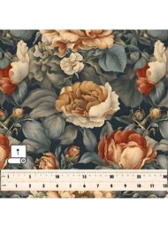 Leaf flower style with brown,red colors - Image 5