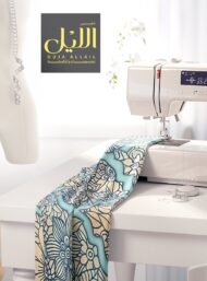 Leaf flower style with blue,brown colors - Image 7