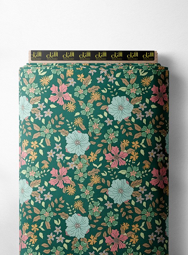 LAI01-1449_1-1.jpg Petal flower style with green,pink colors - Image 1