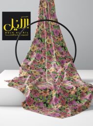 Petal flower style with pink,green colors - Image 2