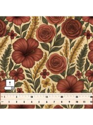 Bloom flower style with red,green colors - Image 5