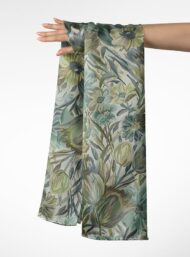 Bloom flower style with green,blue colors - Image 3