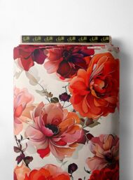 Petal flower style with red,pink colors