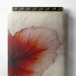 Petal flower style with red,white colors