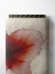 Petal flower style with red,white colors