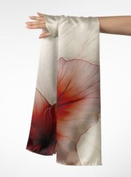 Petal flower style with red,white colors - Image 3