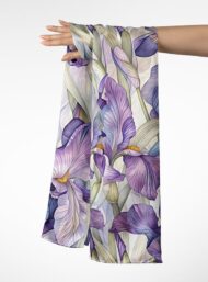 Iris flower style with blue, green colors - Image 3