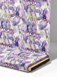 Iris flower style with blue, green colors - Image 4