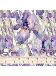 Iris flower style with blue, green colors - Image 5