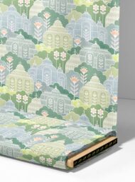 Bloom flower style with green,pink colors - Image 4