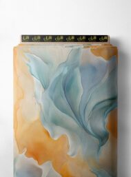 Wave abstract style with blue,orange colors